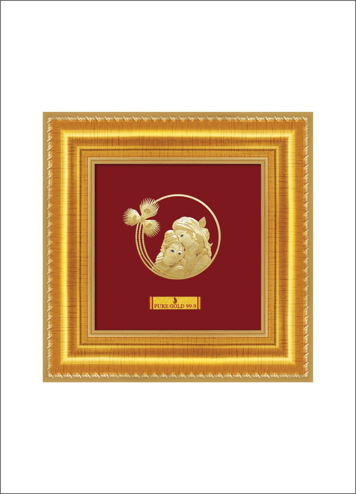 Radhakrishna 24K Pure Gold Sheet (A9)