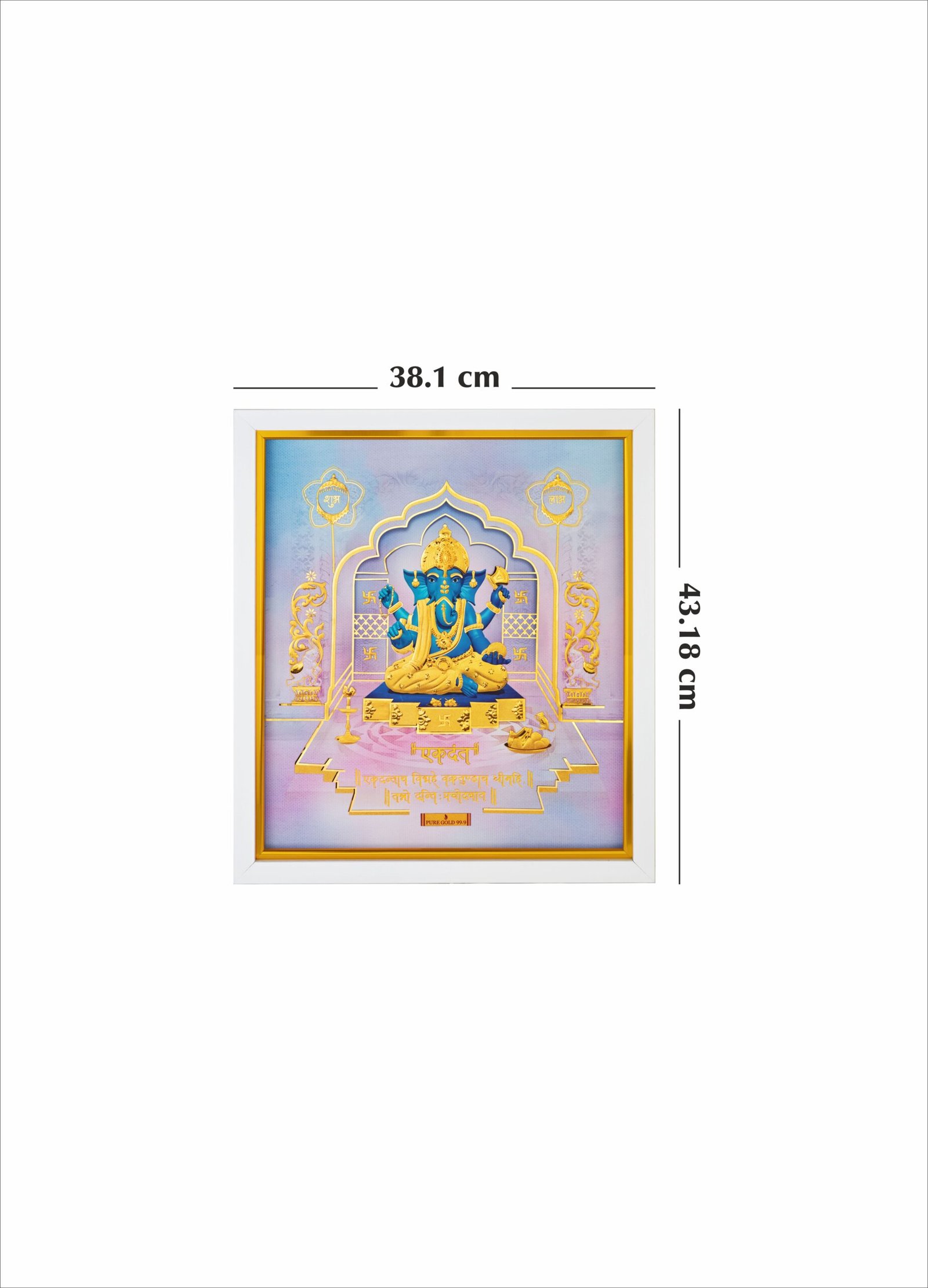 S4 Ekdanta Ganesha 24K Pure GoldSheet Artwork 1