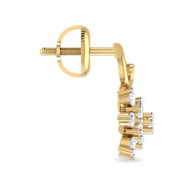 Aishwarya Gold Diamond Earring 2