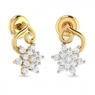 Aishwarya Gold Diamond Earring